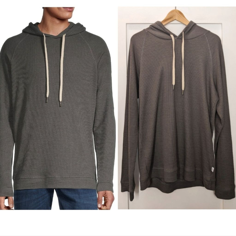 ONIA | Aaron Waffle Hoodie In Grey